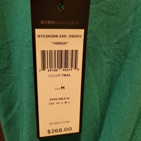 BCBG Elegant Emerald Green Dress NWT - Picture 10 of 11